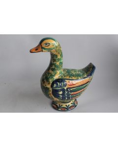 Boite Bonbonnière figurative Canard Faïence HB Quimper 702