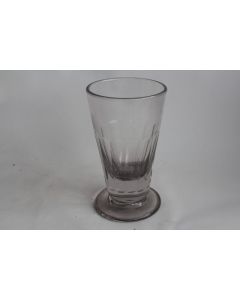 Ancien verre bistrot gravé Café Babel