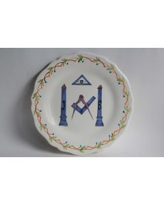 Assiette faïence Franc-maçon