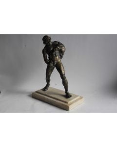 Bronze Satyre à l'outre de vin XIXe siècle
