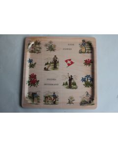 Plateau vintage mélamine Suisse Platex