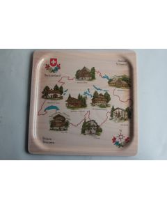 Plateau vintage mélamine Suisse Platex