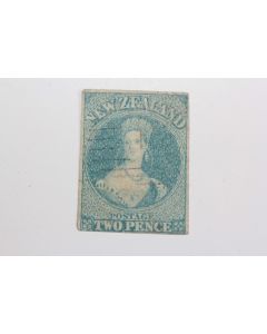 Timbre Colonie anglaise nouvelle Zelande Victoria two pence 1858