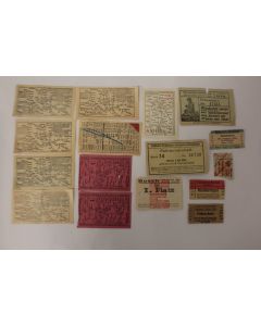 Lot anciens tickets de tramway Allemagne 1930-1935