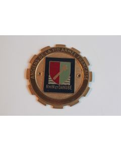 Plaque de calandre Anciens de la 1ère armée française Rhin et Danube