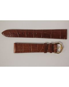 RAYMOND WEIL Bracelet pour montre croco marron 17 mm