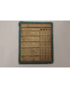 Ancienne Règle Jeu de cartes Payements au Boston