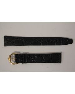 RAYMOND WEIL Bracelet pour montre croco noir 17 mm