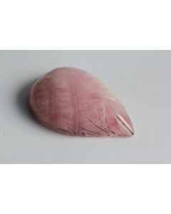 Ancienne pierre sculptée Fleur quartz rose Chine