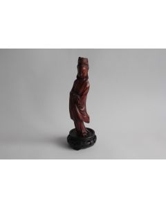 Sculpture bois sculpté Guanyin Déesse Chine