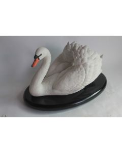Cygne blanc porcelaine biscuit Franklin Mint
