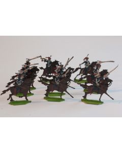 Soldats plats d'étain OKI 1416 Cavalerie Prusse Hussards 1760
