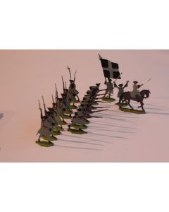 Soldats plats d'étain OKI 2428 Infanterie française Fusiliers 1760