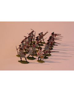 Soldats plats d'étain OKI 2432 Infanterie française Mousquetaires 1760