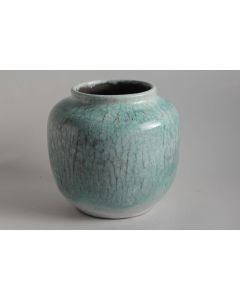 Vase céramique émaillée Franz Emilie Schleiss Gmunden Keramik Autriche