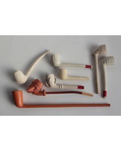8 Pipes terre cuite