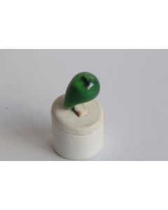 Bague résine verte inclusion Fourmis vintage T51