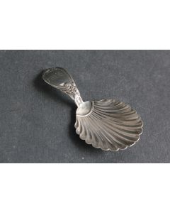 Ancienne Cuillère à thé argent coquillage