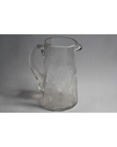 Broc à eau verre gravé Folklore Breton