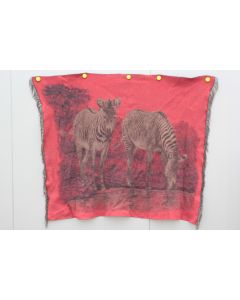 HERMES Plaid Cachemire Zèbres rouge