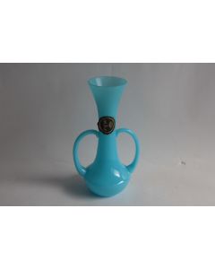 SEVRES Vase opaline bleu