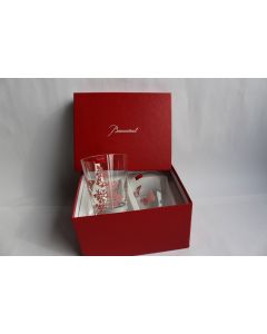 Paire de verres Gobelets BACCARAT Poetic Garden rose