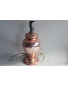 Pied de lampe Art déco verre mercurisé craquelé