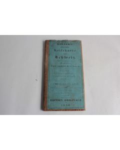 2em Carte routière de la Suisse Henri Keller édition originale 1858