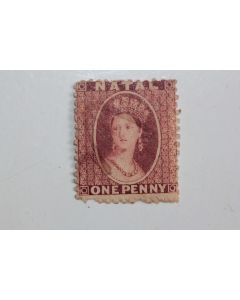 Timbre Colonie anglaise Natal Victoria variété one penny 1860