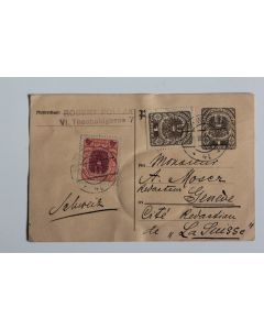 CPA entier Postale Autriche Wien 1921