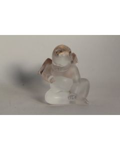 LALIQUE Ange cristal doré