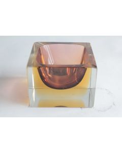 MURANO Cendrier Somerso Vetreria G. Campanella & Cie 1970