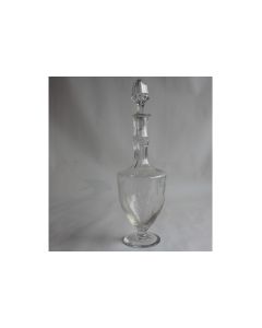 Ancienne Carafe cristal taillé Fleurs