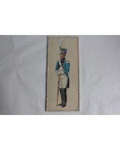 Aquarelle André Bronner Train d'artillerie Campagne 1807 Militaria