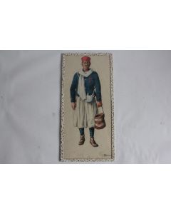 Aquarelle André Bronner Conducteur Train Maroc 1912 Militaria