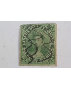Timbre Colonie anglaise Canada Victoria 7 1/2 p 1852-57