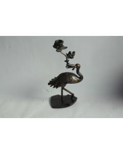 Bougeoir Grue bronze Japon