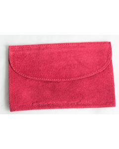 CARTIER Étui Pochette de voyage daim rouge