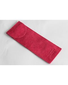 CARTIER Étui Pochette de voyage daim rouge