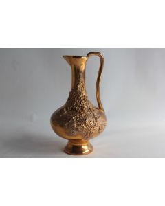 Pichet bronze G. Jackson Fleurs Art nouveau
