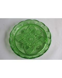 Plat verre à l'urane Ouraline Portieux