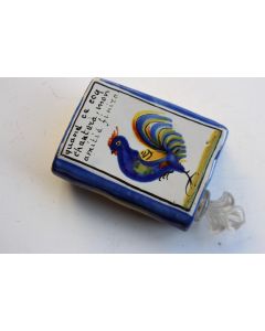 Secouette tabatiere faience de Quimper Tréguier
