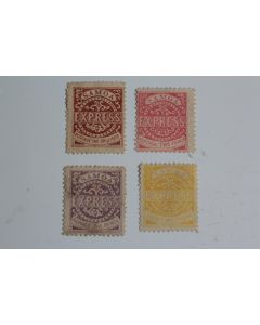 Timbres Samoa poste locale 1877 two pence et n°3-5-6