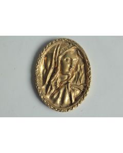 Médaillon Bas-relief bronze Vierge