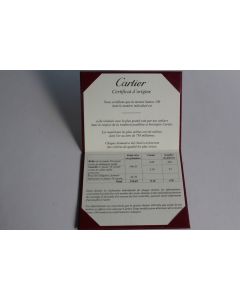 CARTIER Certificat d'origine Garantie Montre Santos 100 or diamants rubis