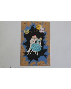 CPA Carte illustrée rehaussée à la main G. Meschini