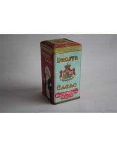 Boîte chocolats tôle lithographiée Cacao Droste