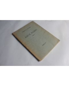 Livre Eaux pures poèmes Francis Pruner avec poèmes manuscrits 1942