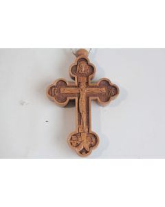 Croix orthodoxe bois sculpté