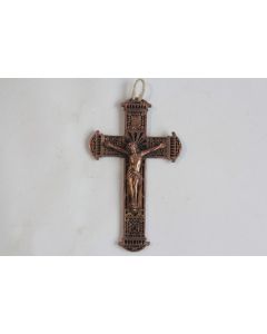 Ancienne Croix Crucifixion cuivre